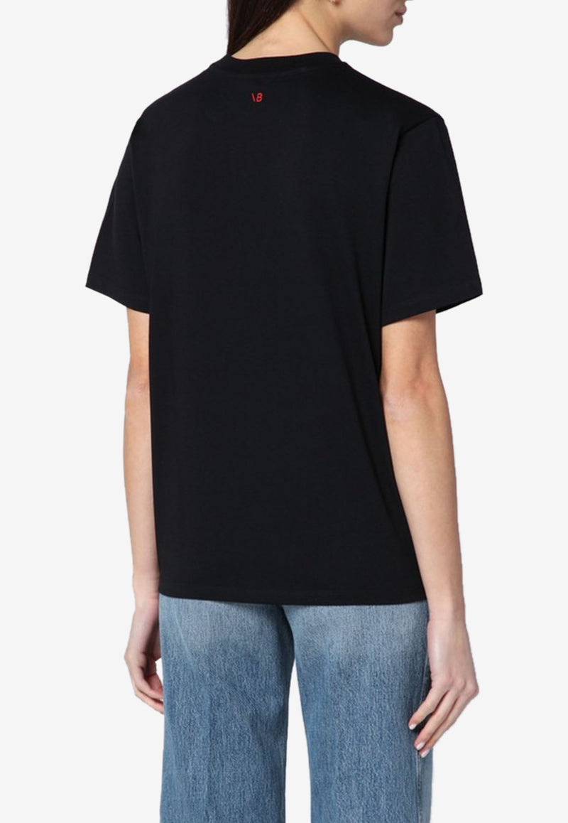 Victoria Beckham I
m Smiling On The Inside T-shirt Black 1323JTS004932ACO/Q_VIBEC-BLK