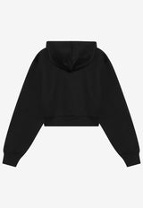 Prada Triangle Logo Cropped Hoodie Black 134710OOO10GS/Q_PRADA-F0002