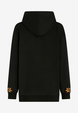 Etro Foliage Embroidered Hoodie 13583-9000 0001 Black