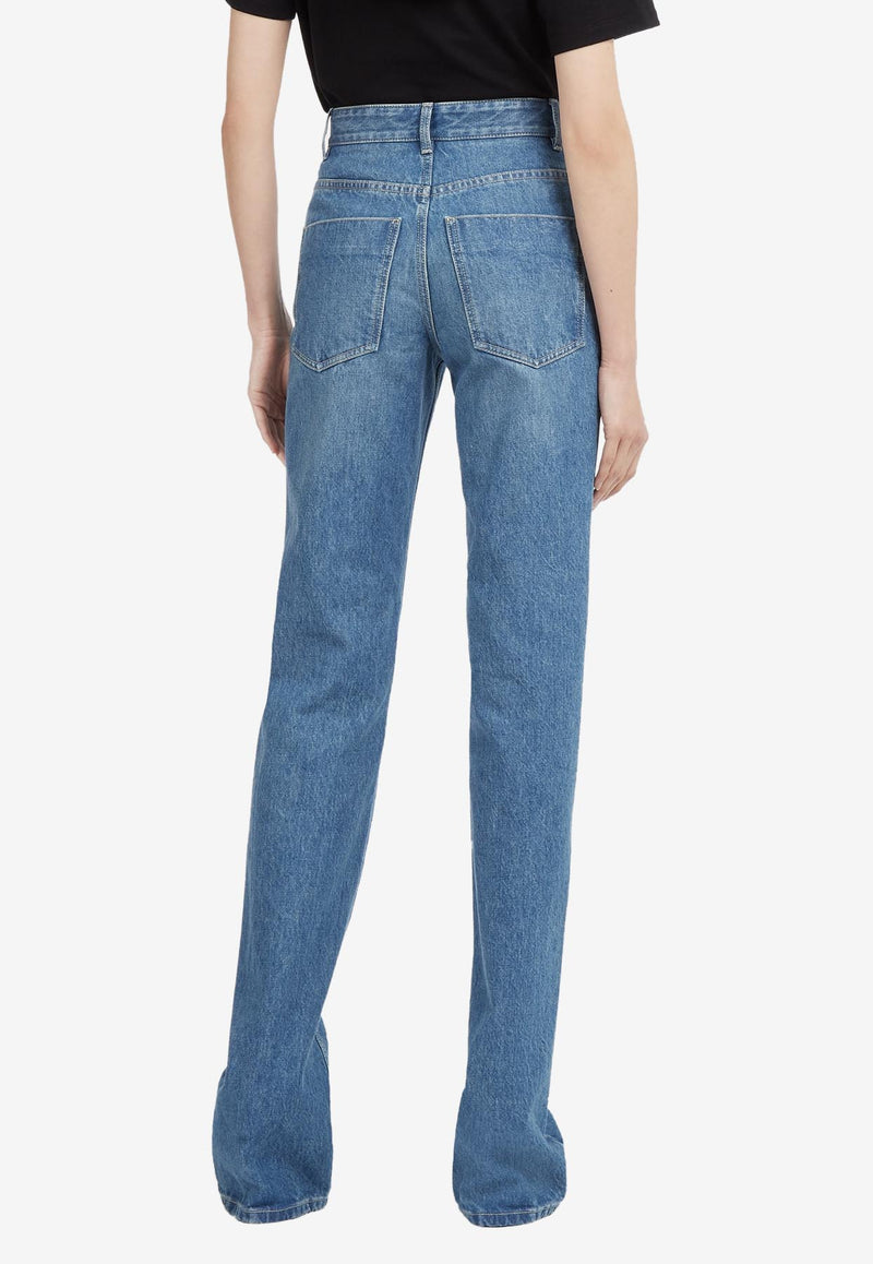 Salvatore Ferragamo Washed-Out Slim Jeans Blue 13C455 P 763549 BLU DENIM