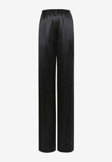 Salvatore Ferragamo Satin Pajama Pants 13C978 P 770256 NERO