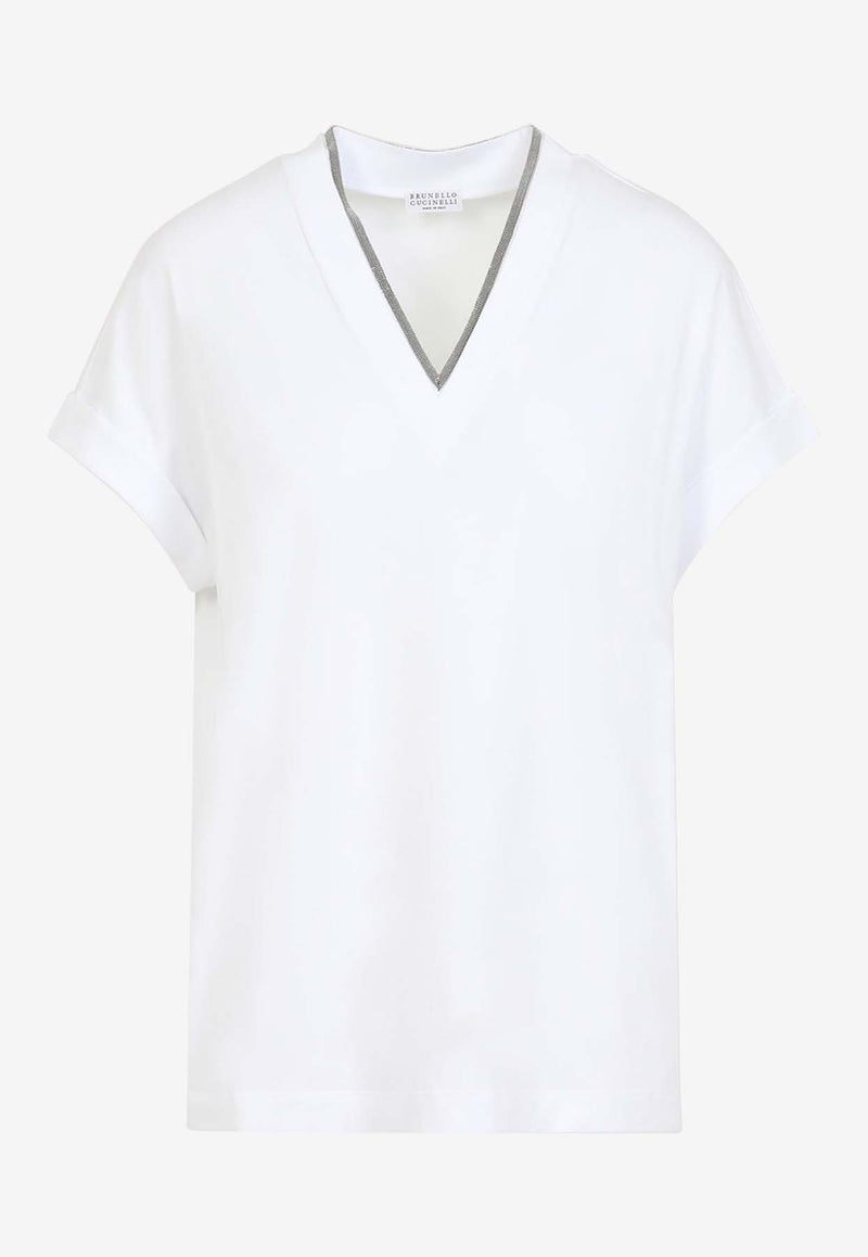 V-neck Short-Sleeved Top