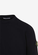 Logo Patch Crewneck Sweater