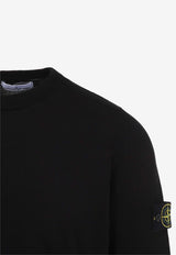 Logo Patch Crewneck Sweater