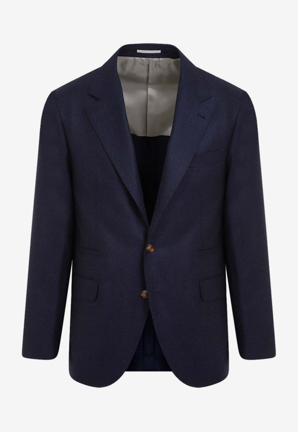 Single-Breasted Wool Blazer