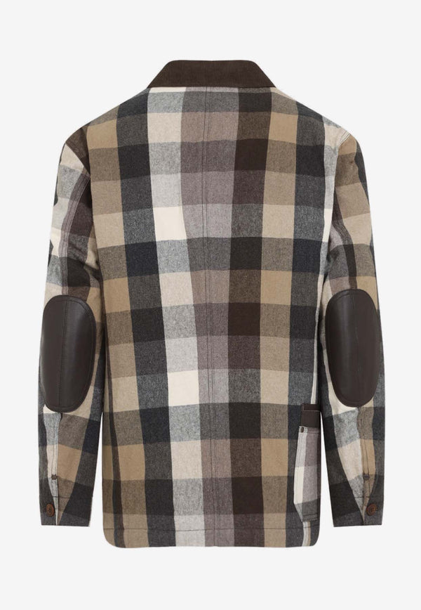 Long-Sleeved Checked Shirt