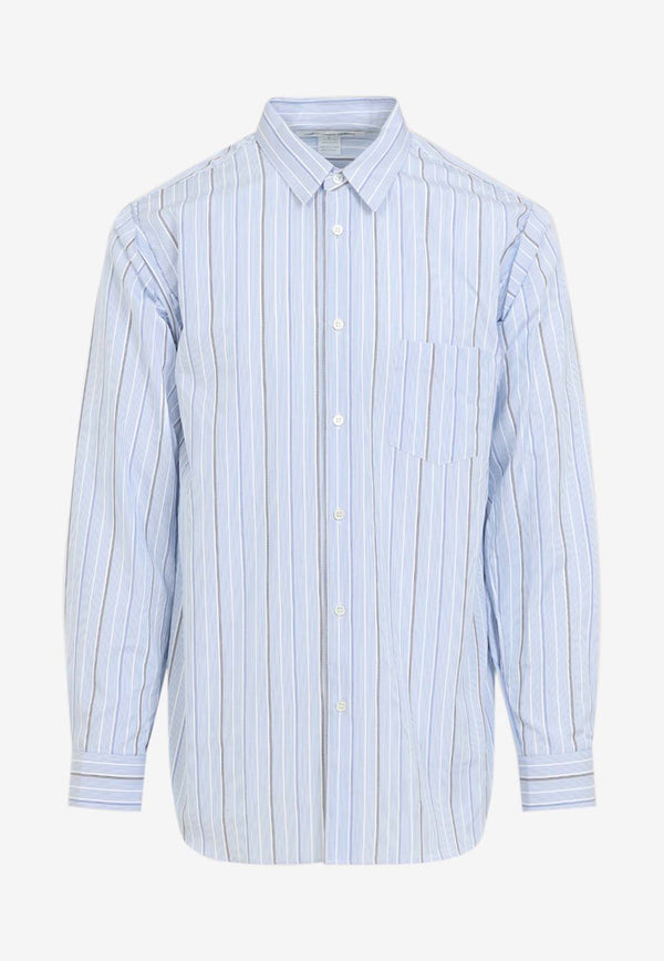 Long-Sleeved Stripe Shirt