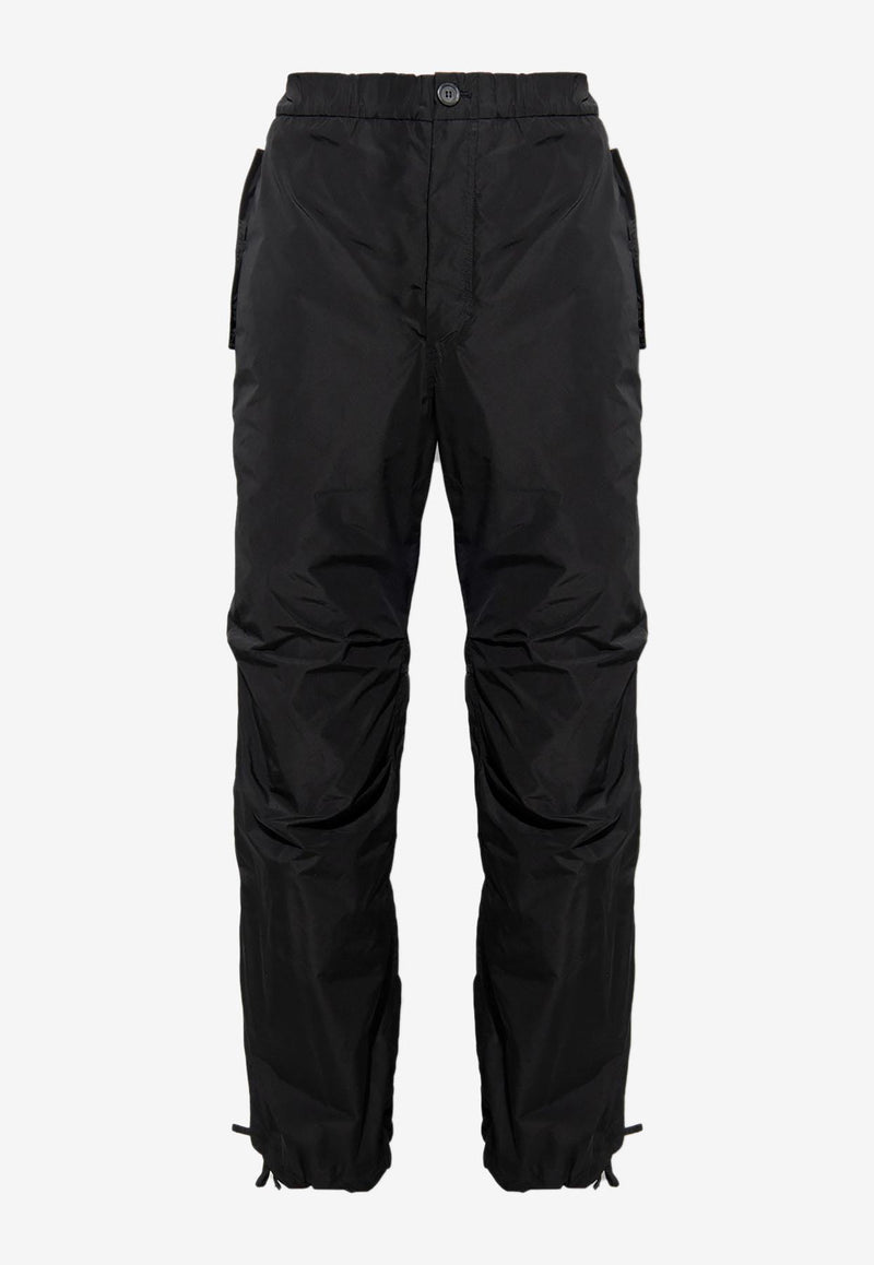 Salvatore Ferragamo Track Pants in Tech Fabric 142118 P 763754 NERO Black