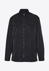 Salvatore Ferragamo Windbreaker in Tech Fabric 143771 T 770488 NERO Black