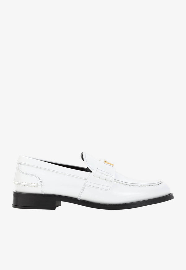 Logo Leather Loafers