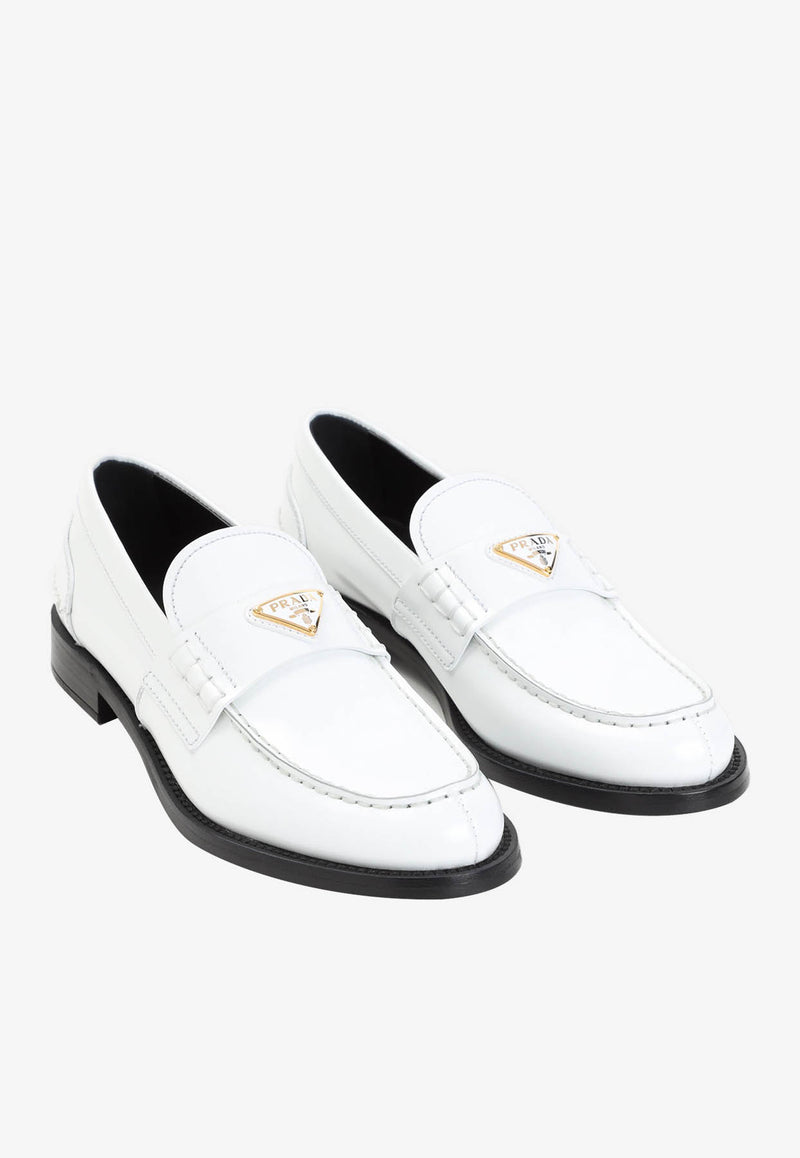 Logo Leather Loafers