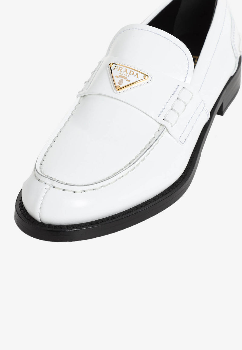 Logo Leather Loafers