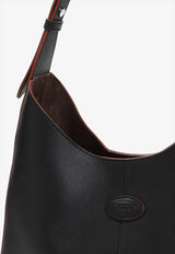 Small Di Hobo Bag in Calf Leather