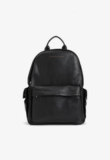 Logo Leather Backpack