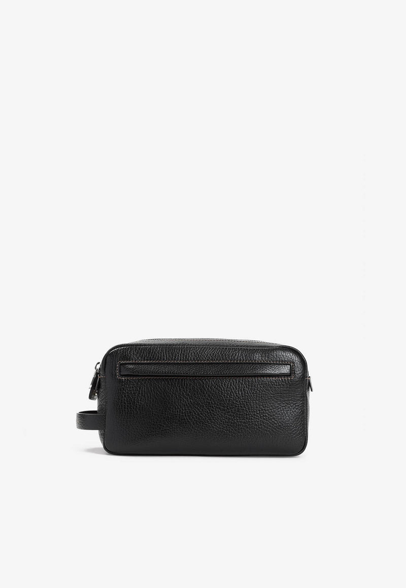 Grained Leather Beauty Case