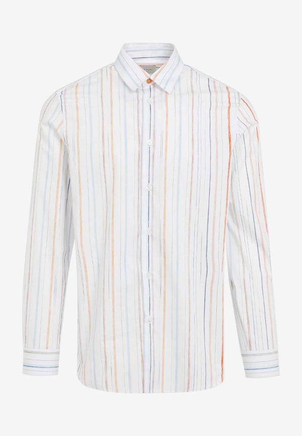 Striped Long-Sleeved Shirt