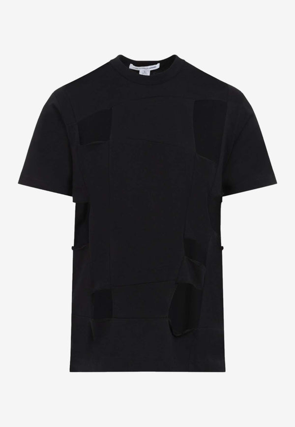 Cut-Out Short-Sleeved T-shirt