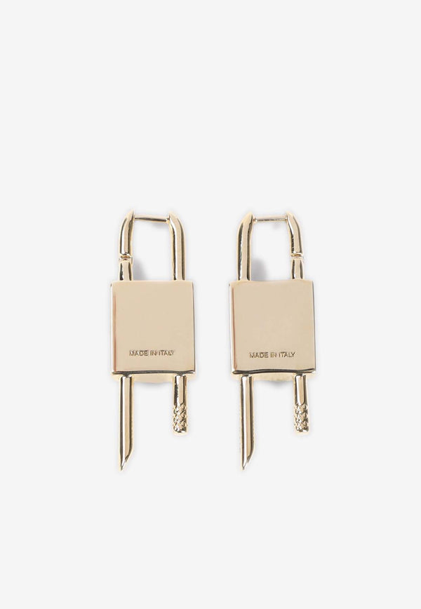 Logo Lock Earrings