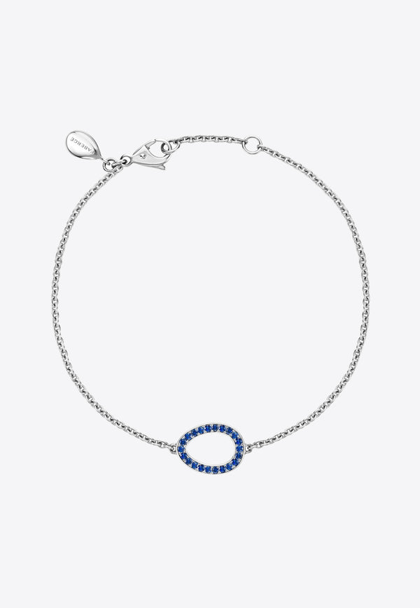 Fabergé Sasha Sapphire Egg Bracelet in 18-karat White Gold Silver 1553BT2785