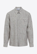 Long-Sleeved Striped Shirt