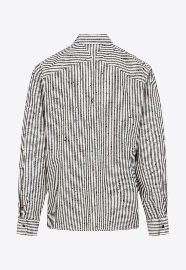 Long-Sleeved Striped Shirt