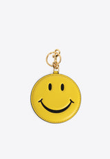 Smiley Nappa Leather Keychain