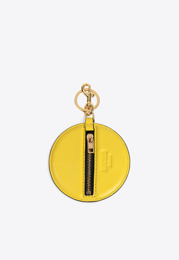 Smiley Nappa Leather Keychain