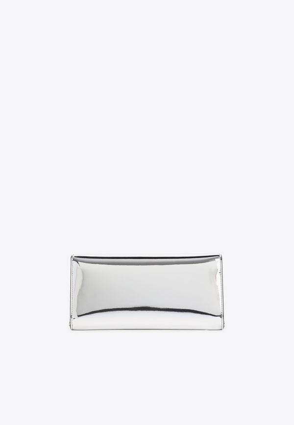 Emmie Metallic Leather Clutch