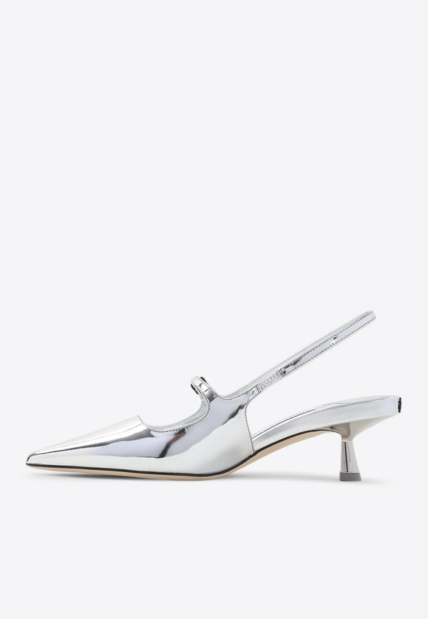 Didi 45 Metallic Leather Pumps