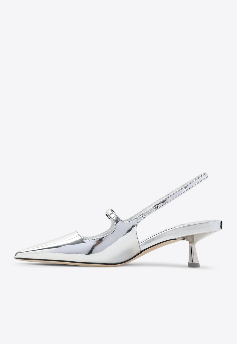 Didi 45 Metallic Leather Pumps