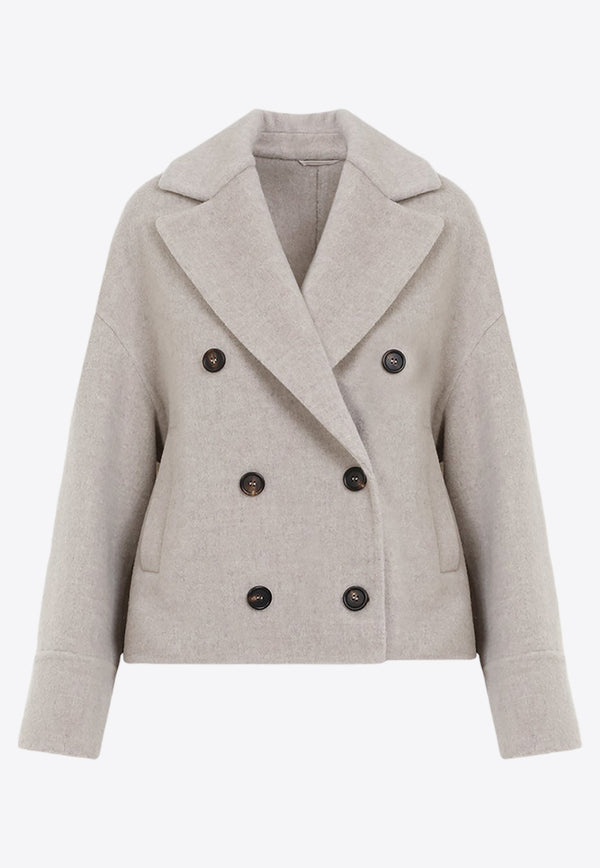 Double-Breasted Wool Coat