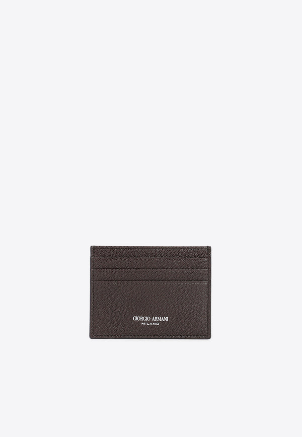 Logo Cardholder in Calf Leather