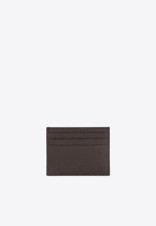 Logo Cardholder in Calf Leather