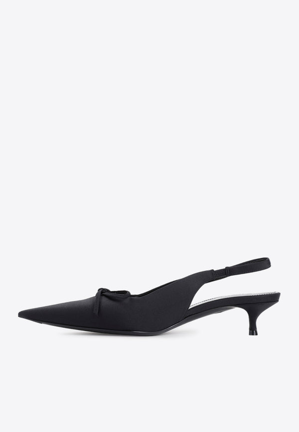 Knife Bow 40 Slingback Pumps