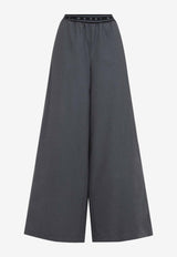 Wide-Leg Wool Pants