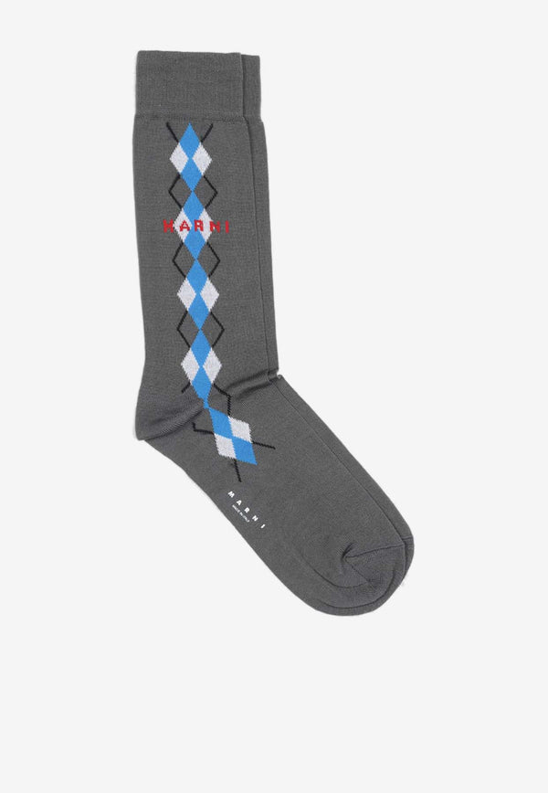 Logo Ribbed Socks