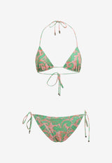 Printed Triangle Bikini