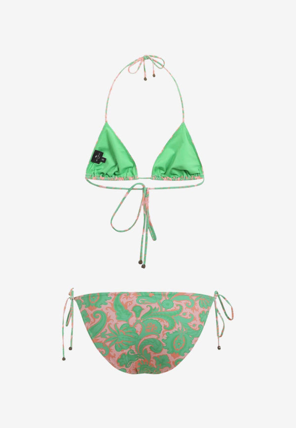 Printed Triangle Bikini