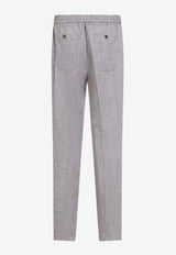 Slim-Fit Linen Pants