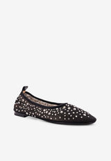 Tory Burch All-Over Rhinestones Ballet Flats Black 162066_001