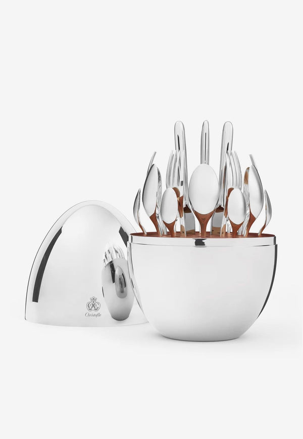 Mood Silver-Plated 24-Piece Flatware Set