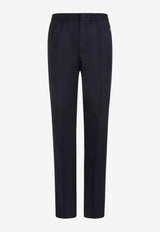 Berluti Classic Wool Pants Navy R26TCU99.002-N40 COLD NIGHT BLUE