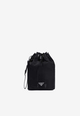 Logo Plaque Re-Nylon Bucket Bag