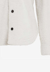 Pointed-Collar Shearling Jacket