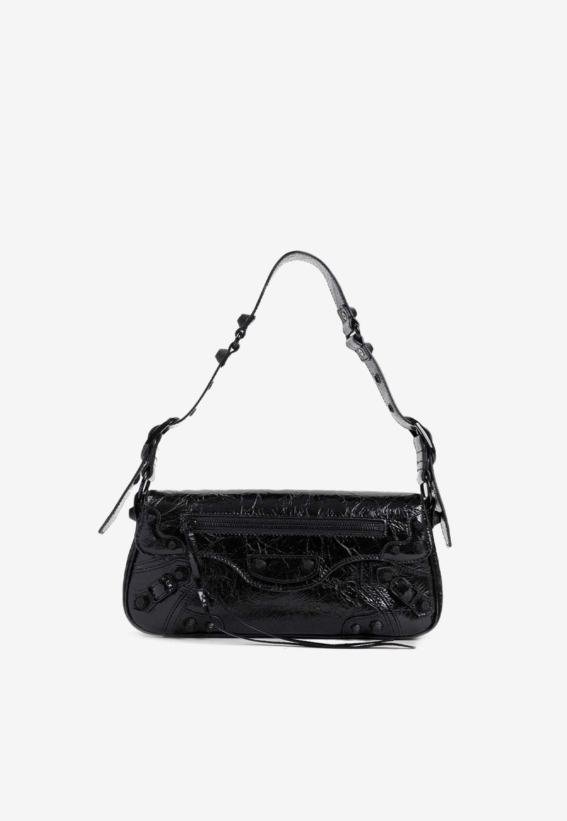 Small Le Cagole Leather Shoulder Bag