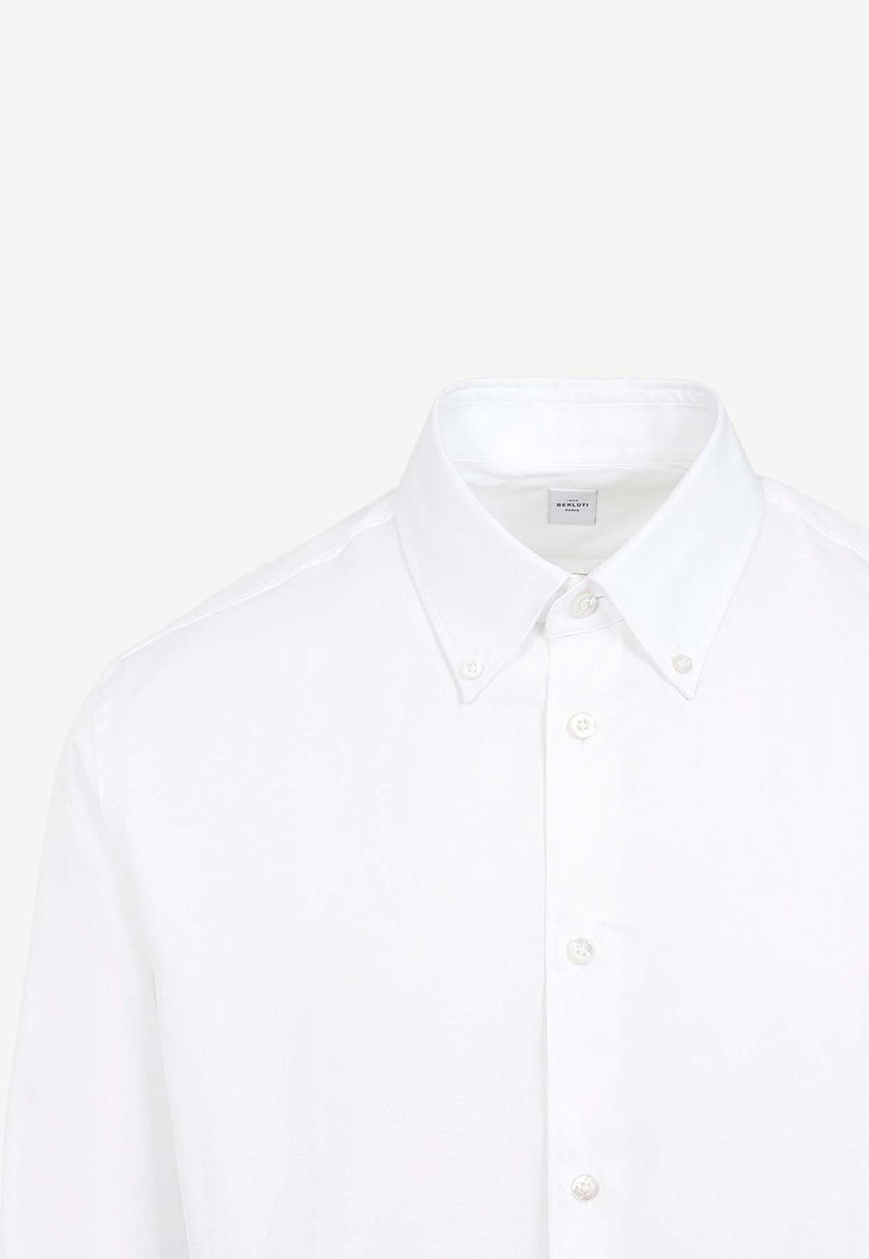 Berluti Scritto Alessandro Long-Sleeved Shirt White R27HTL98.005-000 BLANC OPTIQUE