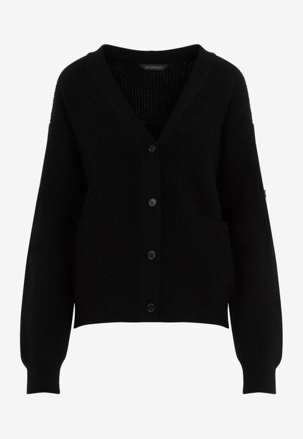 V-neck Wool Cardigan