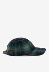 Anagram Patch Tartan Wool Cap