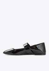 VLogo Locker Mary-Jane Ballet Flats in Patent Leather