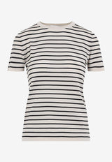 Egidio Striped Wool T-shirt